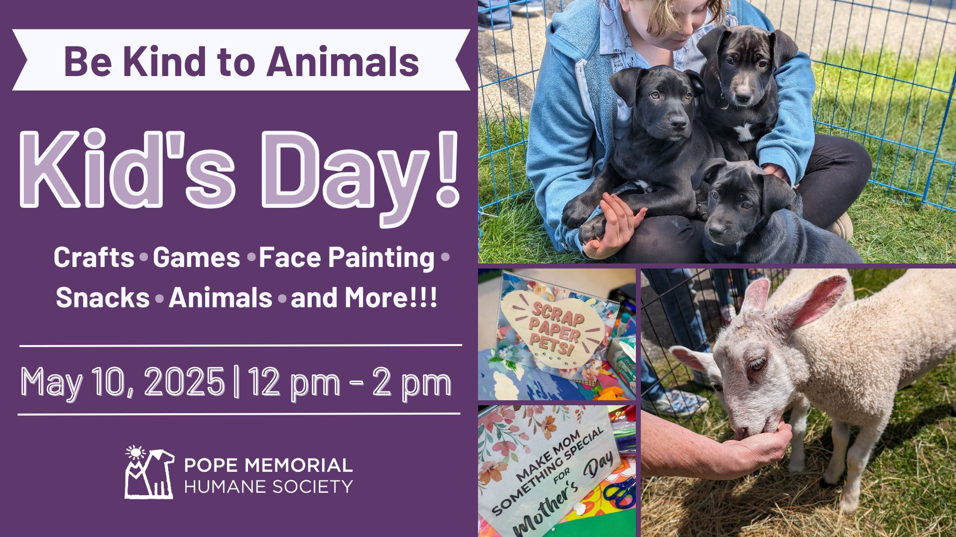 Be Kind to Animals – Kid’s Day at PMHS!